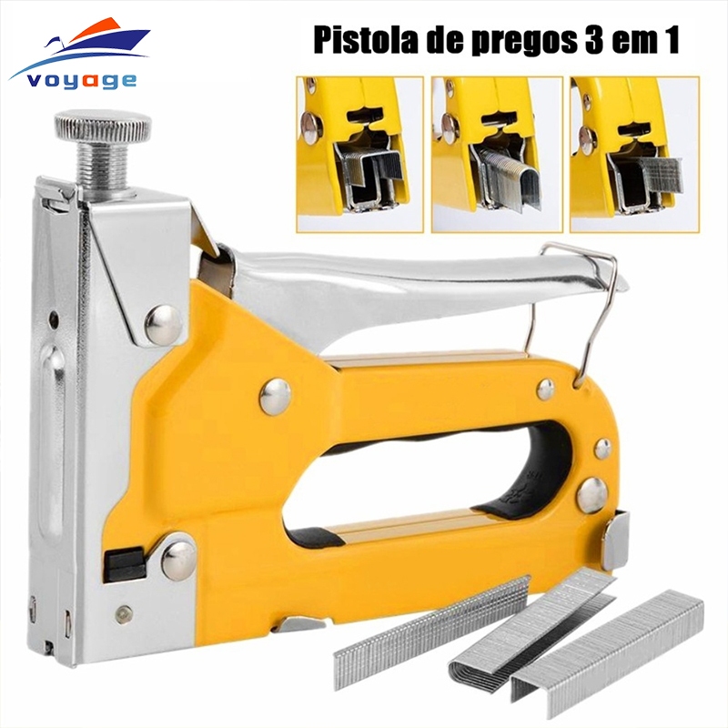 

3 in 1 Staple Gun/Staples Tembak Chromium molybdenum Bisa 3 Jenis Staples EDL1313 /Senjata Kelas Industri/Alat Perkakas