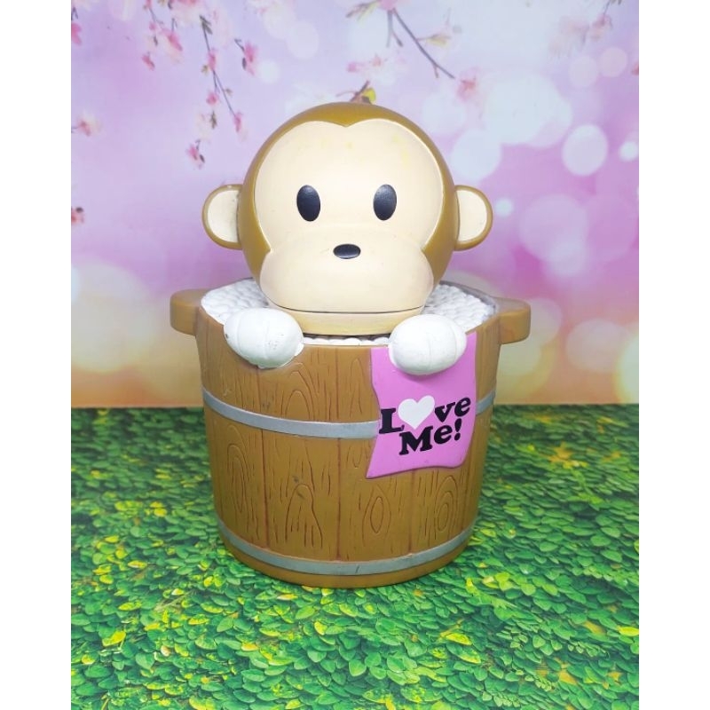 Preloved celengan/coin bank karakter monkey tinggi 16cm