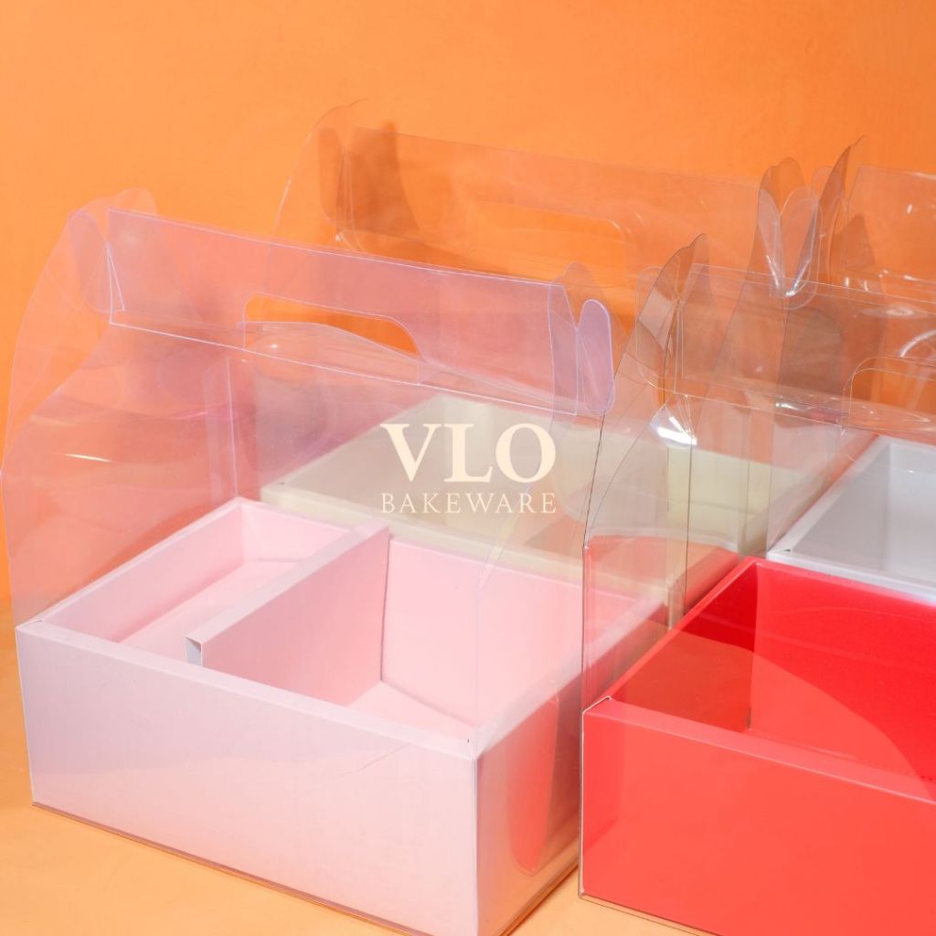 Kotak bunga mika transparan valentine | transparant flower box | flower bloom box | buket bunga