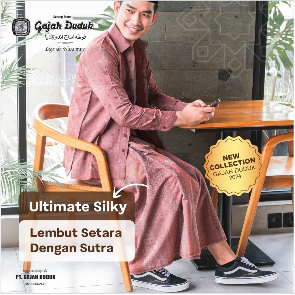 Sarung Gajah Duduk Ultimate Premium Silky Terbaru 2024 | Sarung Tenun Dewasa Exclusive Sarung Sutra