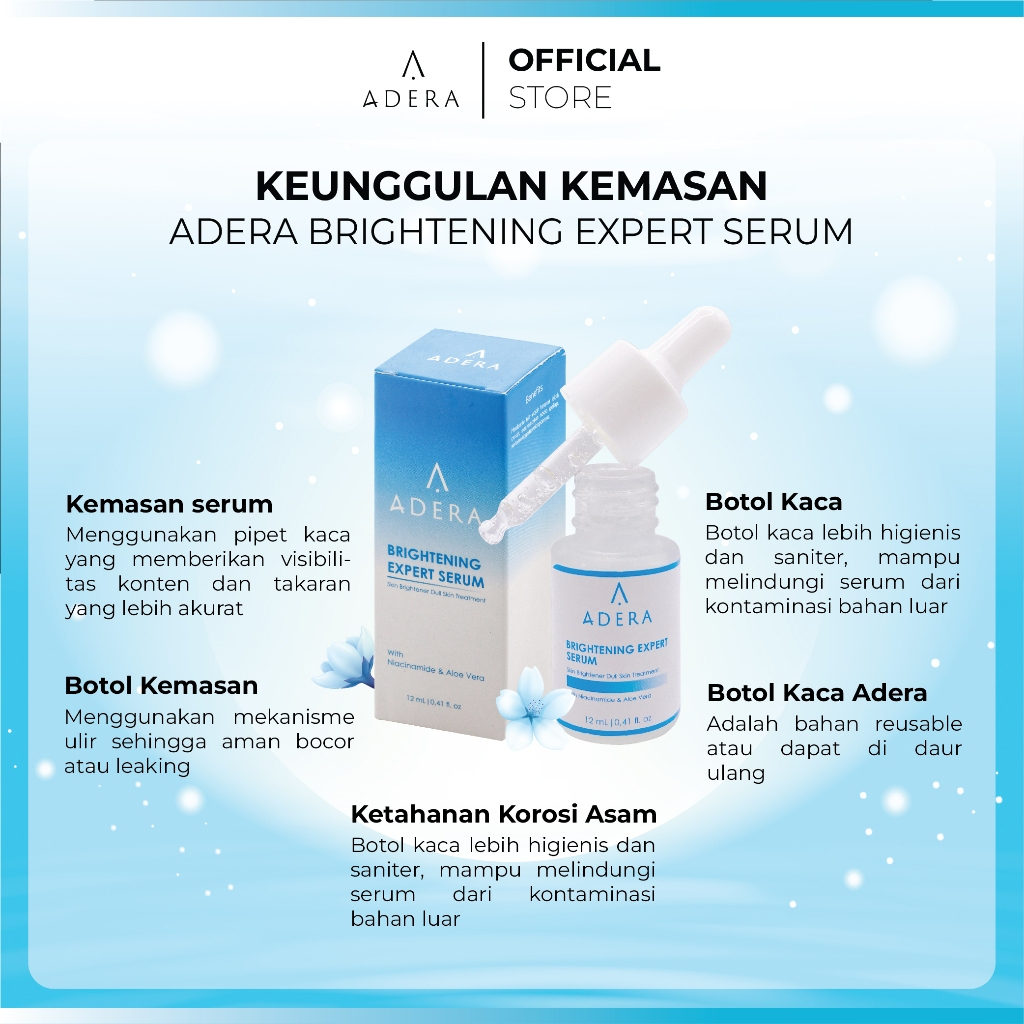 Adera Brightening Expert Serum Serum Adera Brightening Expert Serum Pencerah Wajah Bersih Glowing