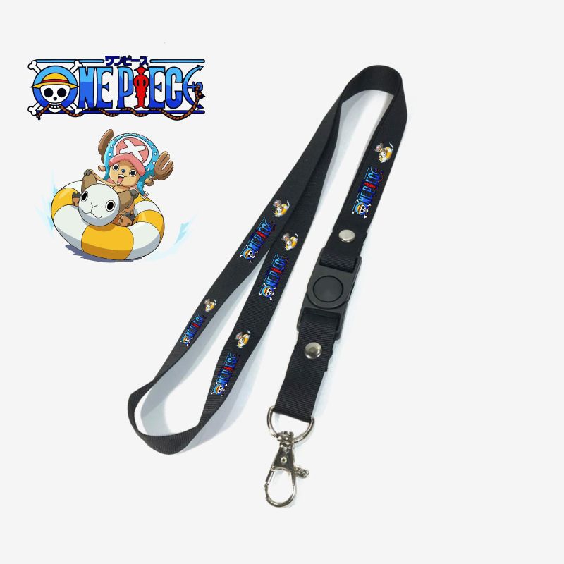 

Tali Lanyard ONEPIECE CHOPPER / Lanyard Hitam Premium lanyard anime cartoon kartun / gantungan kunci / gantungan id card / gantungan flashdisk / nametag hp name tag / gantungan pengait handphonek