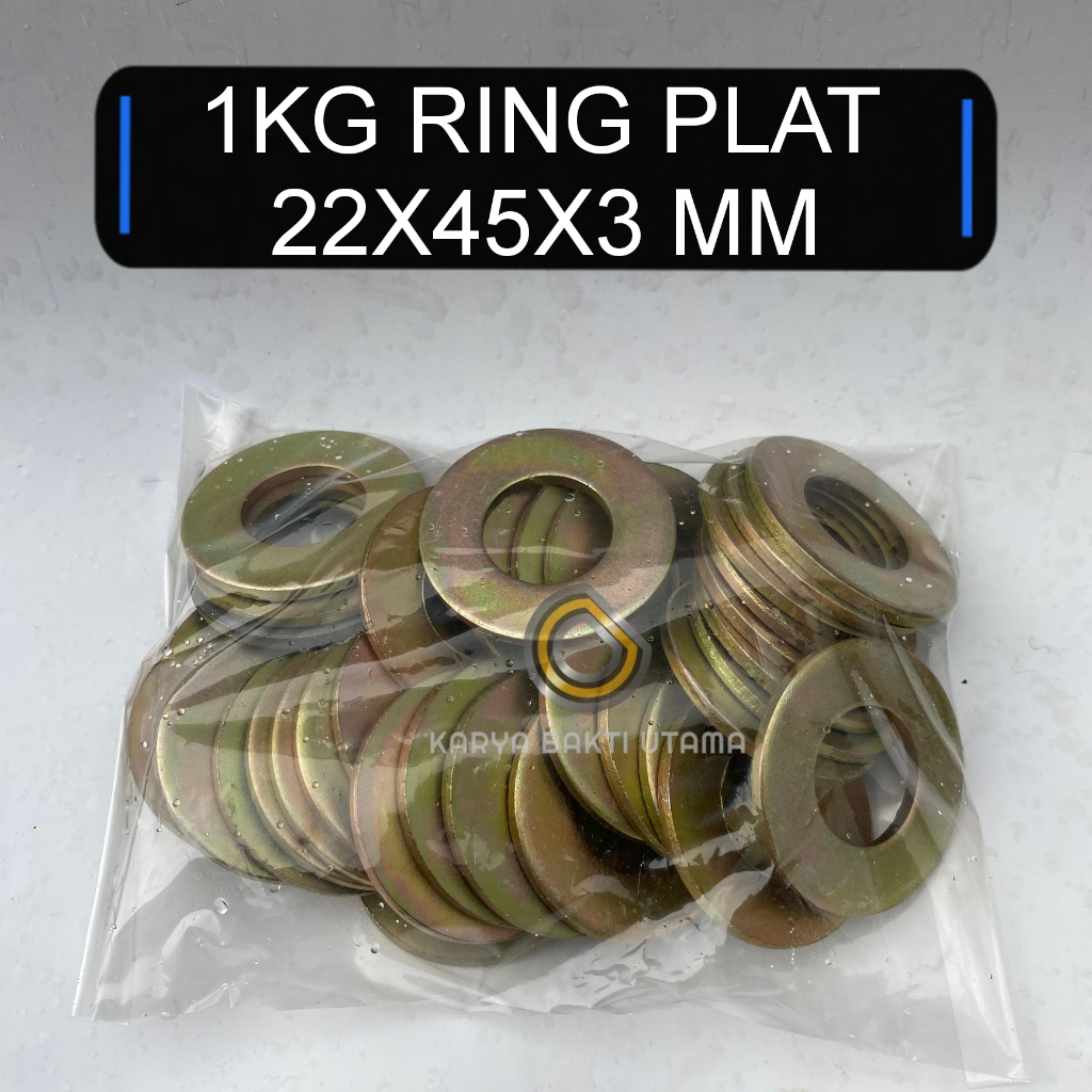 RING PLAT KILOAN | 1 KG RING PLAT 22x45x3 mm| RING PLAT M22 | RING PLAT BAUT 7/8