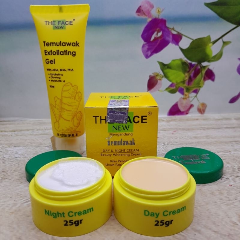 Paket 3in1) Cream Temulawak  The Face Ori Bpom