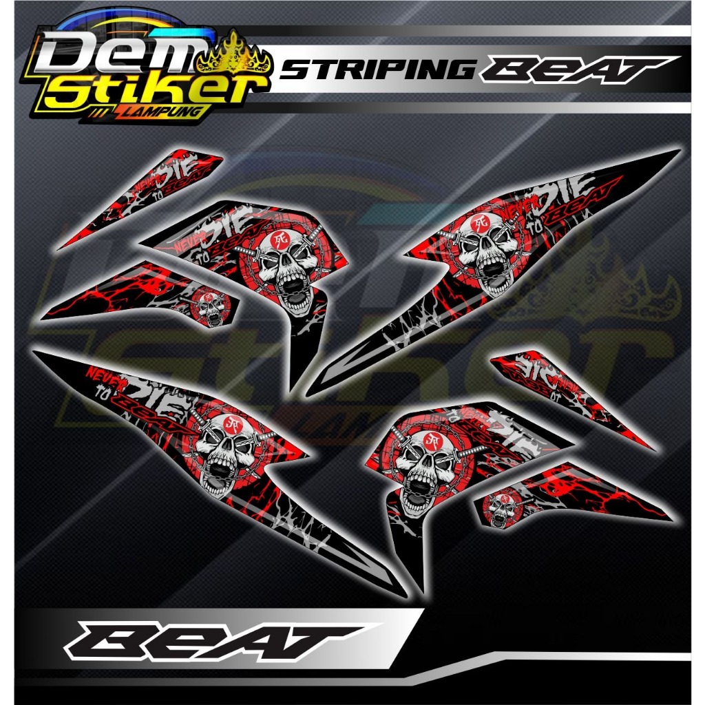 Striping stiker Beat deluxe esp street 2020 2021 2022 / Striping Beat Deluxe Beat esp Beat street