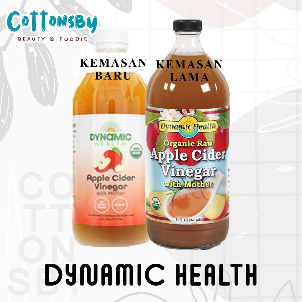 

DYNAMIC HEALTH APPLE CIDER VINEGAR CUKA APEL 946ml