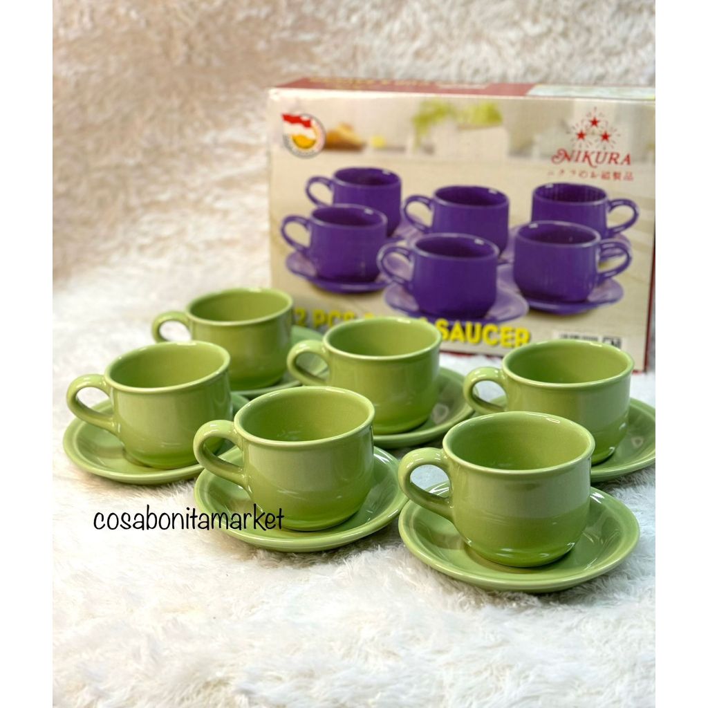 NIKURA CUP & SAUCER 12PCS