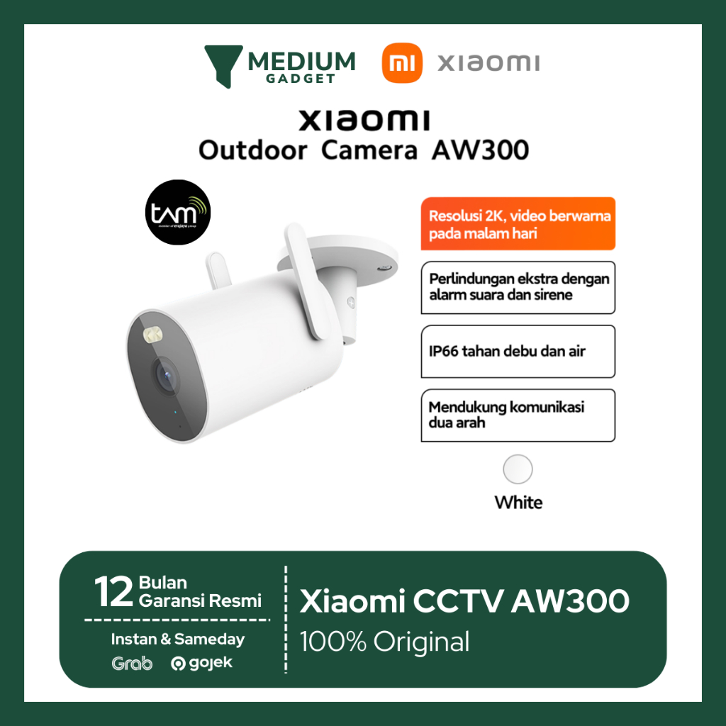 Xiaomi Outdoor Camera AW300 Smart CCTV Garansi Resmi TAM