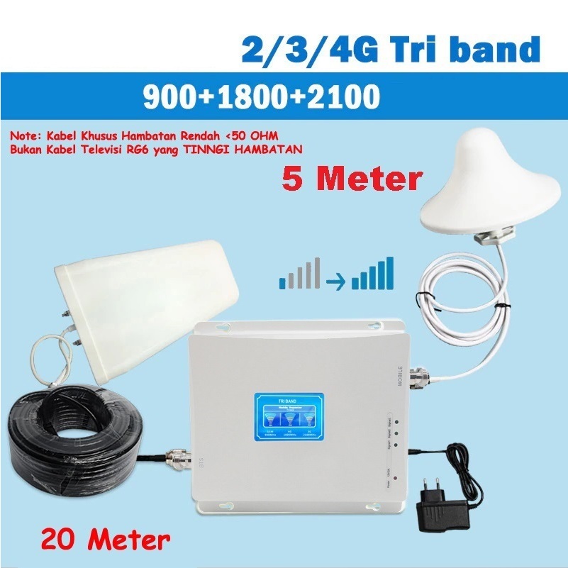 Antena Set 4G indoor outdoor Kabel 25M