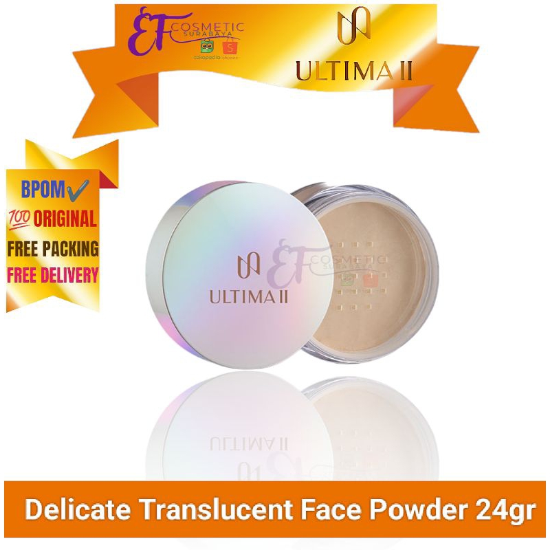 ULTIMA II Delicate Translucent Face Powder With Moisturizer 24gr - Bedak Tabur Dijamin ORIGINAL