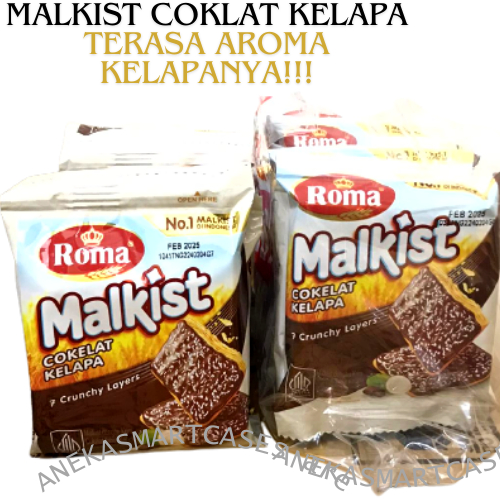 

[ANEKA] ROMA MALKIST COKLAT KELAPA SACHETS 19gr 1 Pc/Renceng Isi 10 Sachect Malkist-BISKUIT PILIHAN KELUARGA