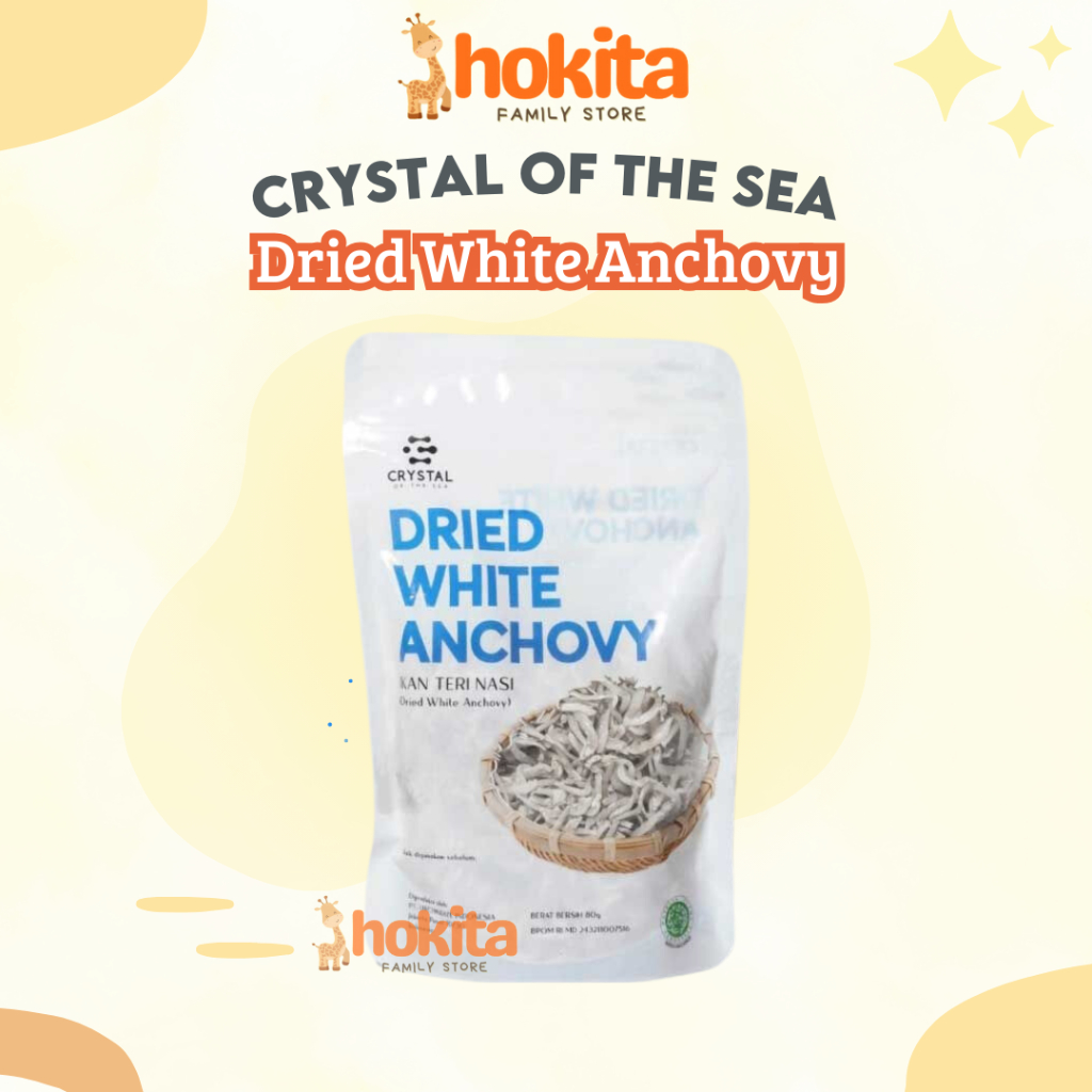 

Crystal of the Sea Dried White Anchovy / Ikan Teri Kering (Low Salt) 80gr