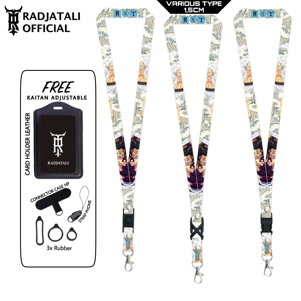 

Lanyard Radjatali 1.5cm One Piece V3 Gantungan Tali Holder ID Card - One Piece Series