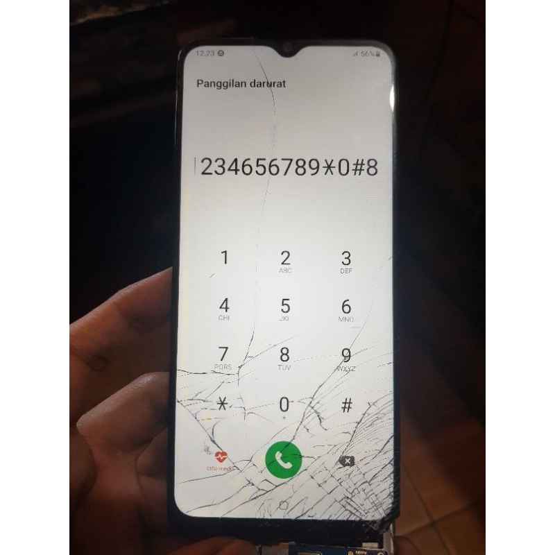 Lcd Samsung A03S Minus Retak