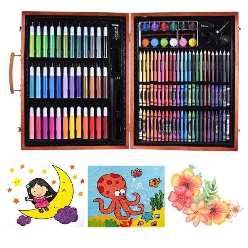 

Pensil Warna Art Set Full Crayon 150 Pcs Anak Alat Seni Lukis Gambar