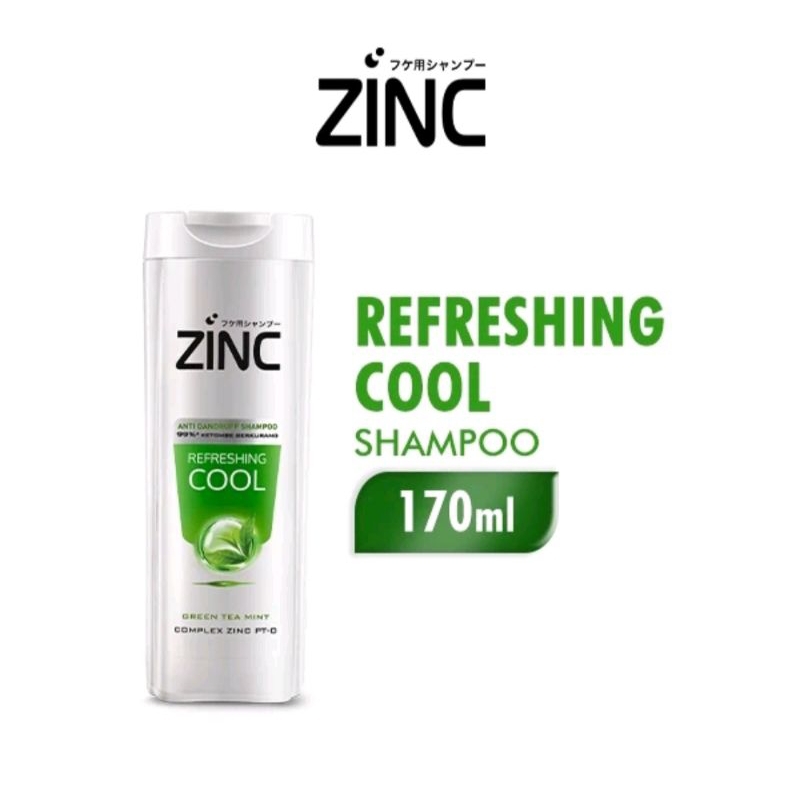 (PAKET2PCS) ZINK SHAMPOO REFRESHING COOL BOTOL 170ML