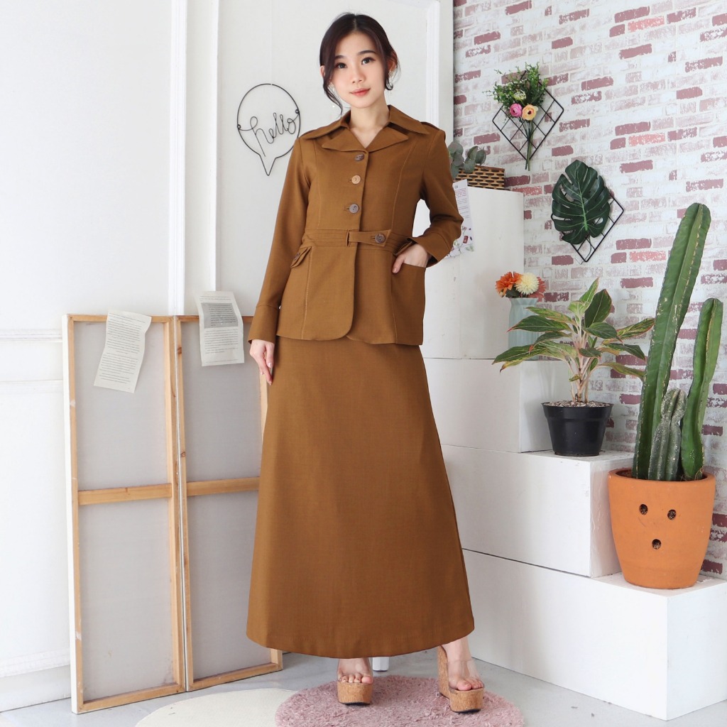 SETELAN JAS WANITA B&V LYNELLE / SERAGAM KERJA BLAZER WANITA / SERAGAM GURU / SETELAN BAJU GURU WANI