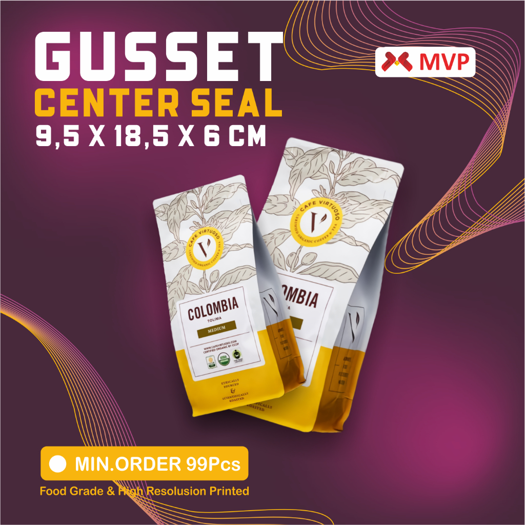 

KEMASAN MAKANAN GUSSET CENTER SEAL - 9,5x18,5X6cm