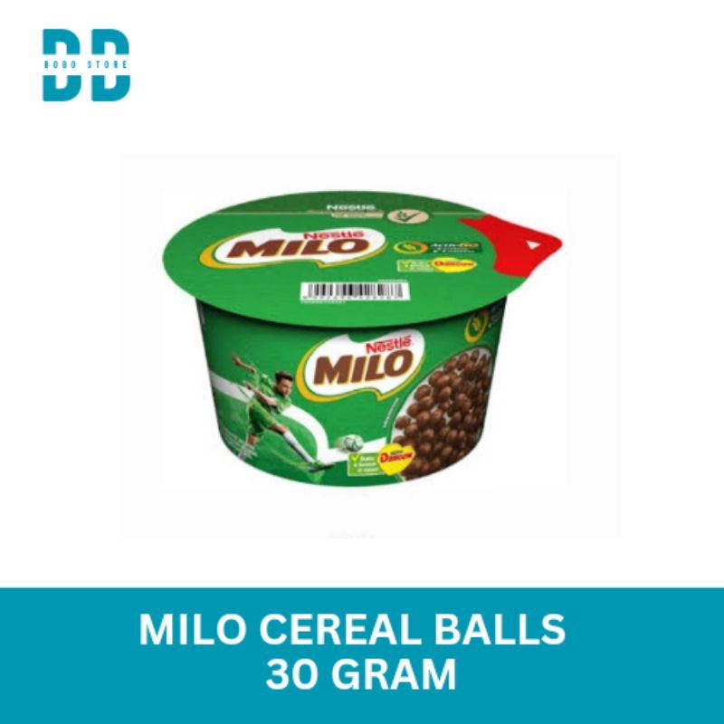 

Milo Cereal Balls Cup 30 gram Sarapan