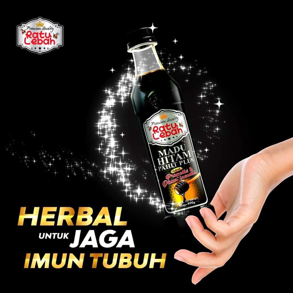 

Madu RATU LEBAH madu Hitam Pahit plus isi 470 gr