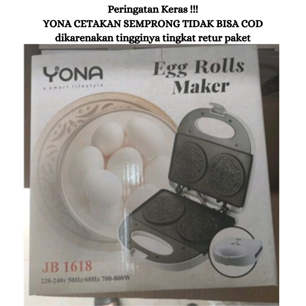 YONA Cetakan kue semprong /kue sapit/egg roll/love letter Listrik, cepat mudah dan hemat