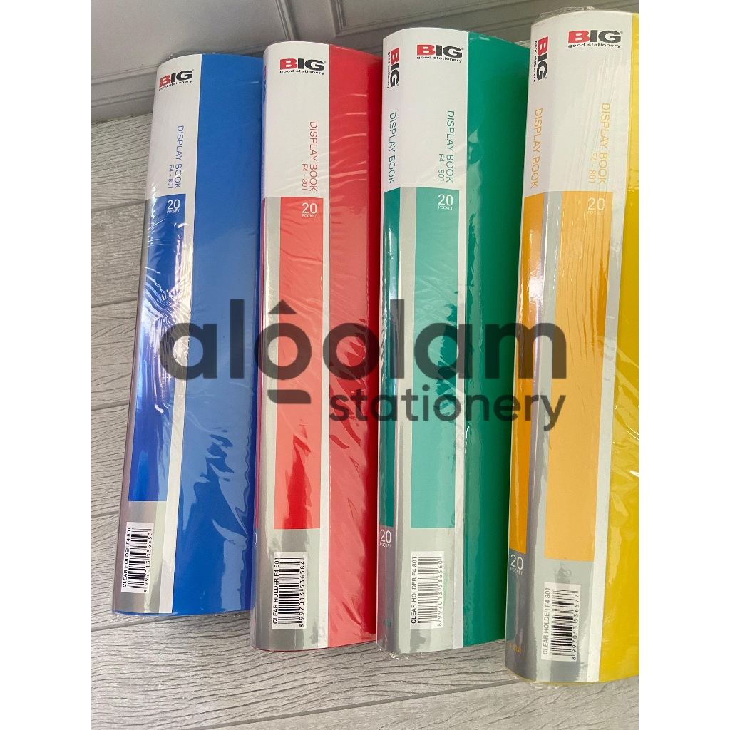 

SATUAN ( 1 PCS ) Display Book / Document Keeper / Map Clear Holder Folio F4 Big 20 Lembar