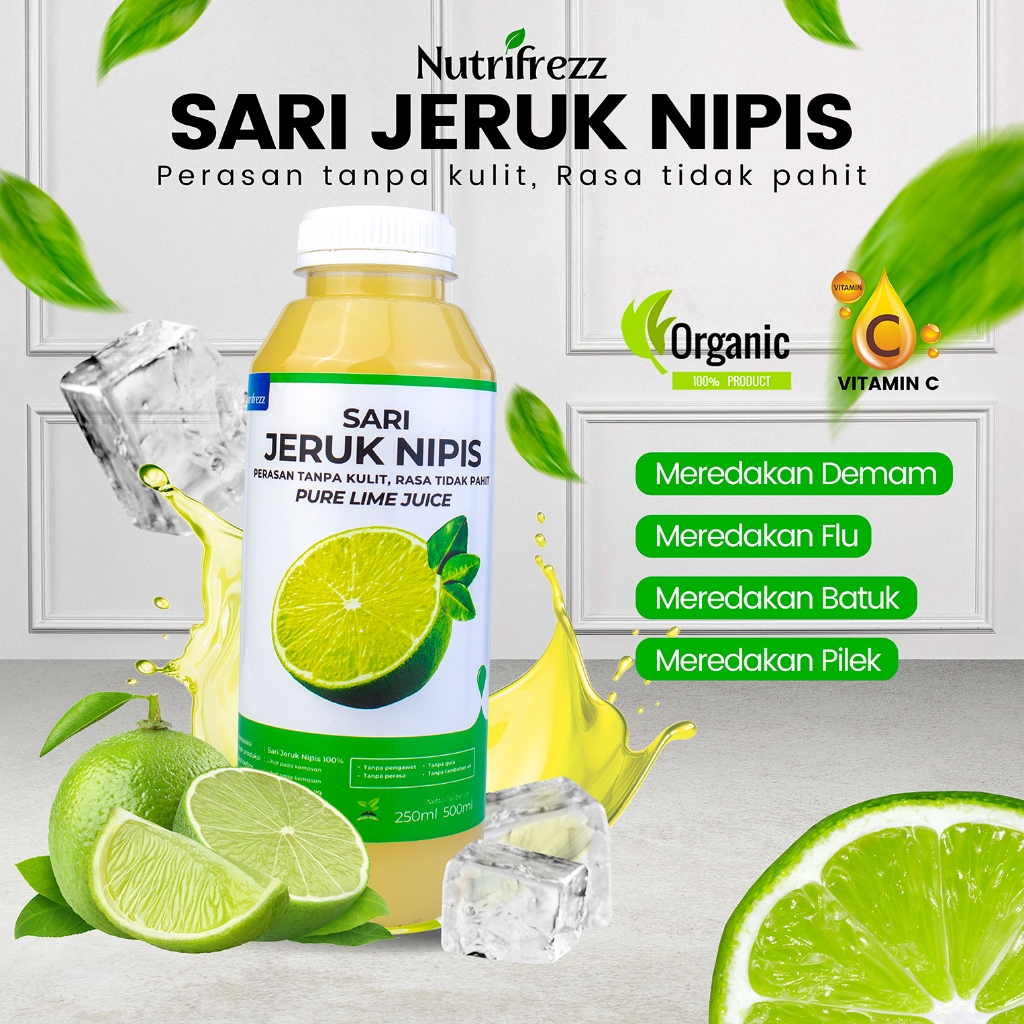 

Nutrifrezz - Paket Hemat Sari Jeruk Nipis Murni - Detoks Diet Sehat - 500ml