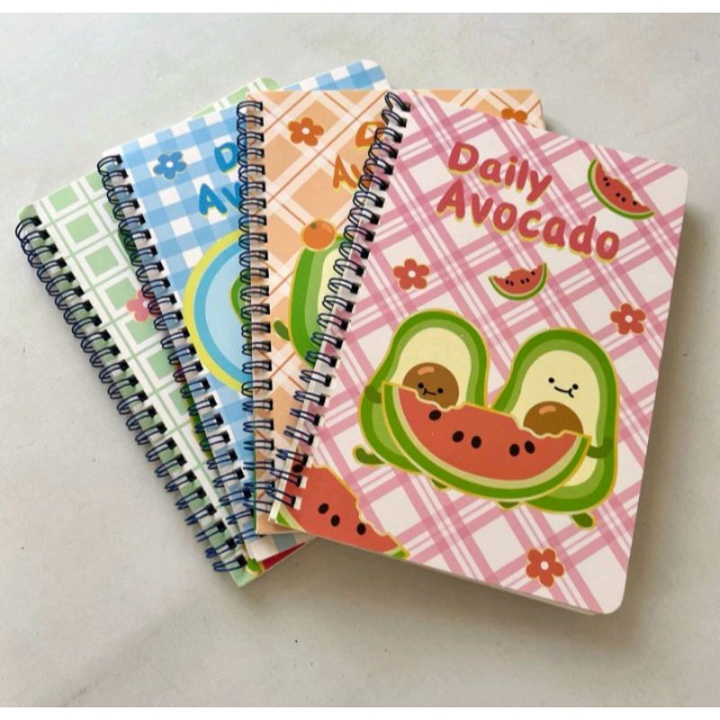 

Buku Tulis Ring 60 Halaman Notebook cute Karakter Lucu Catatan Jurnal Diary Motif Daily Avocado