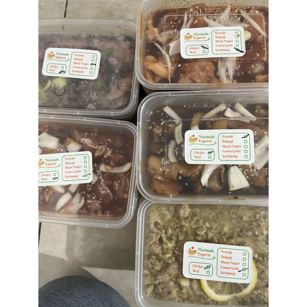 

Ayam dan Daging Slice Marinasi