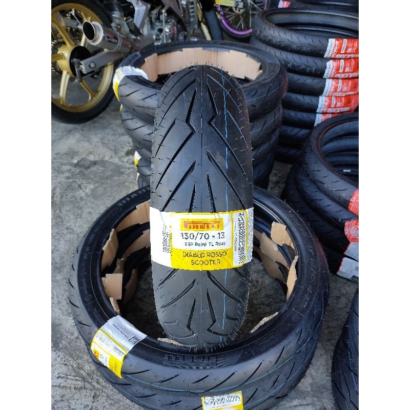 Pirelli Diablo Rosso scooter 110/70-13 120/70-13 130/70-13 140/70-13 ban Nmax tubeles ban aerox ban 