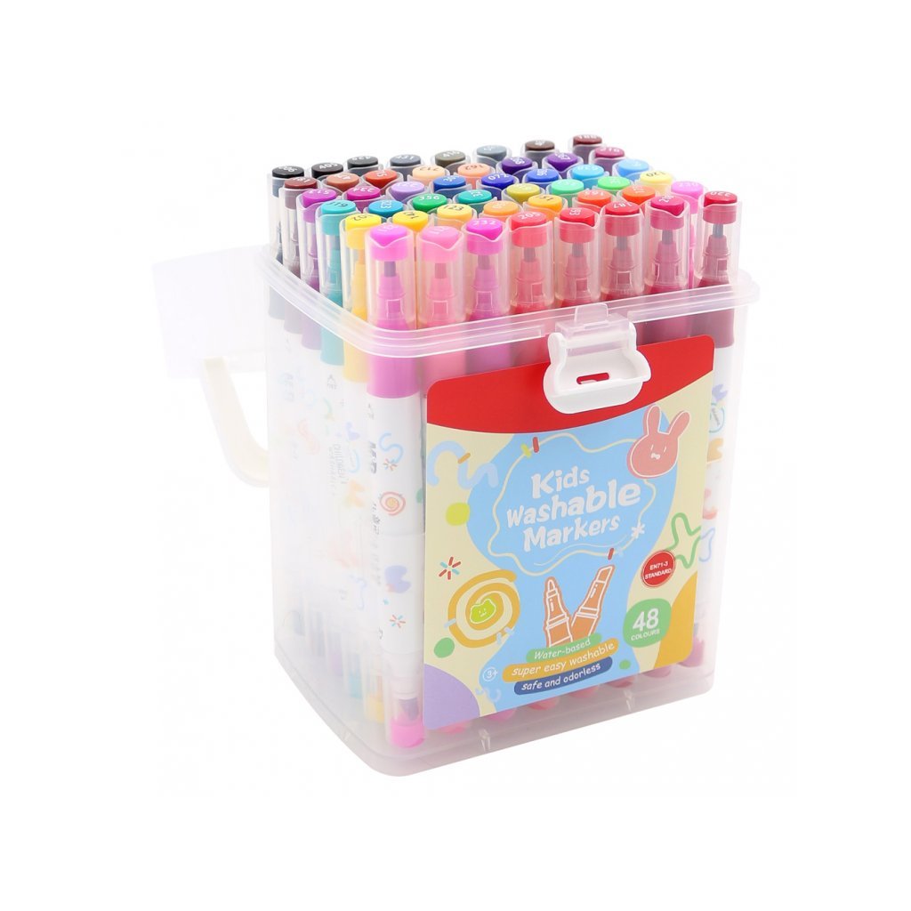 

Spidol Warna M&G Easy Washable Marker Pen 48 Colors Mudah dicuci APMT3414