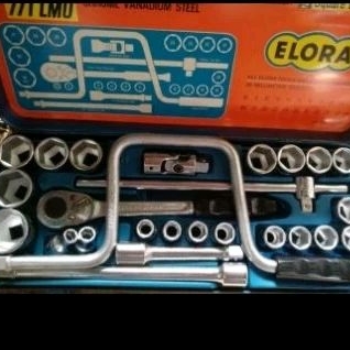 ELORA Kunci Sock Set 1/2" - Socket Wrench Set 26Pcs Made in Germany
