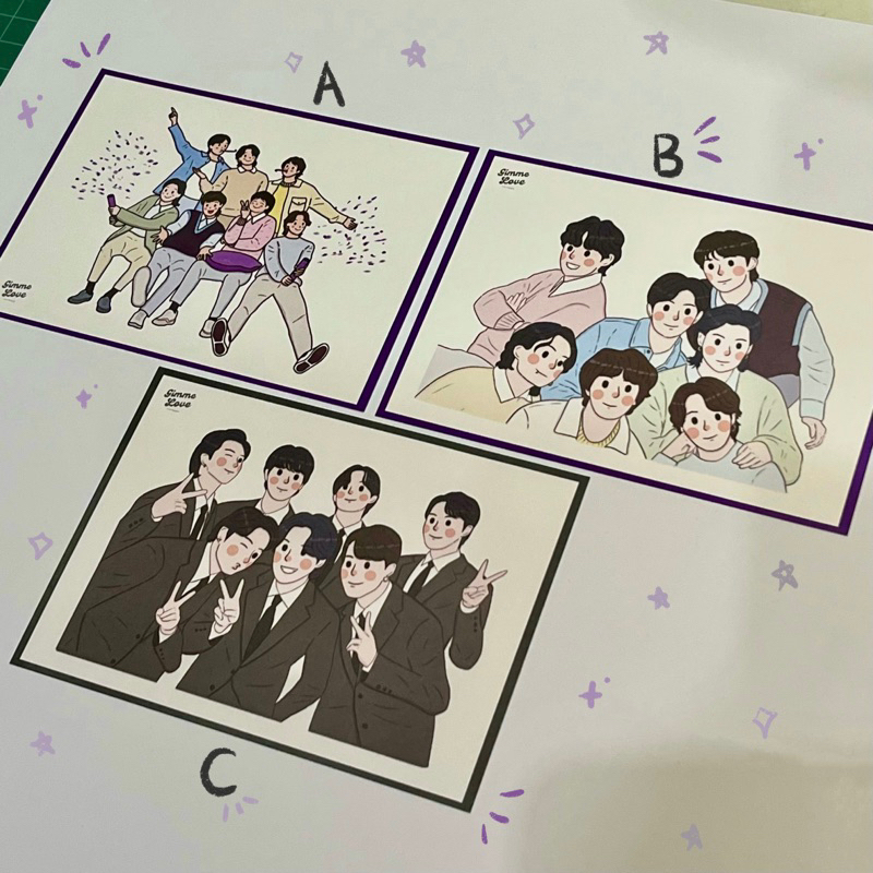 Post Card BTS - Greeting Card BTS - Kartu Ucapan BTS - GimmeLove_id