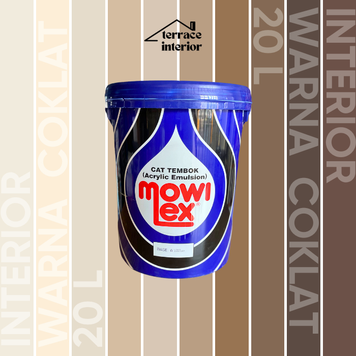 Cat Tembok Mowilex Emulsion warna Coklat 20 L