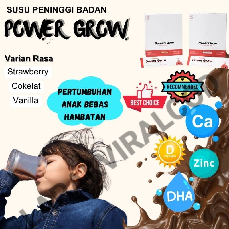 

1 BOX POWER GROW SUSU PENINGGI BADAN POWERGROW UNTUK ANAK ANAK REMAJA DEWASA ORIGINAL