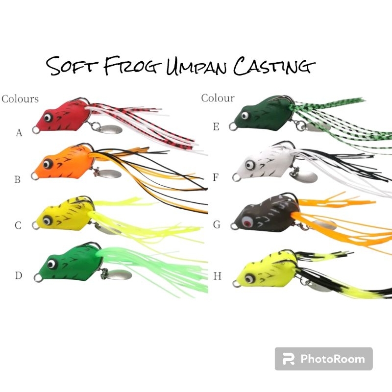 Soft Frog Umpan Casting 3cm / Umpan Katak / Kodok dengan Kail Ganda