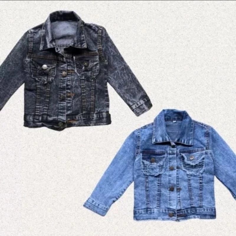 Jaket anak perempuan / jaket jeans anak perempuan model crop