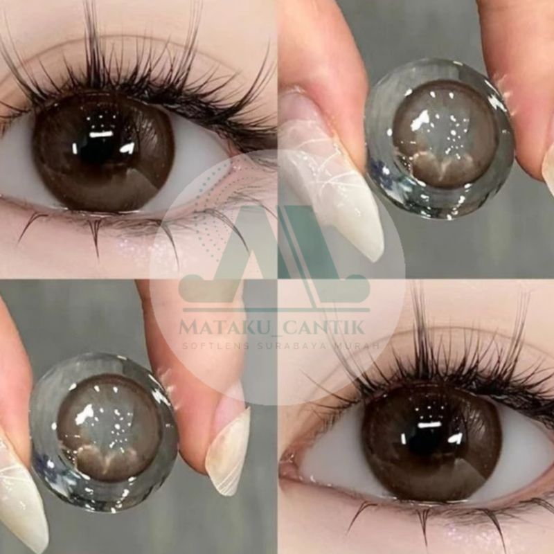 Softlens Db Coklat Natural Korean Look 14,5 MM NORMAL & MINUS READY | Softlene Coklat | Softlens Ala