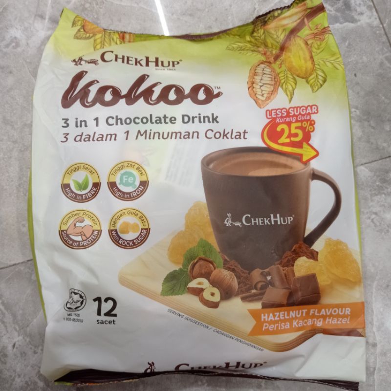 

ChekHup kokoo 3 in 1 Chocolate Drink With Hazelnut