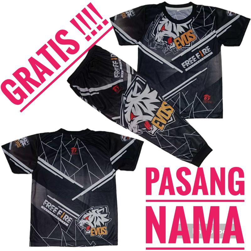 setelan baju gaming FF