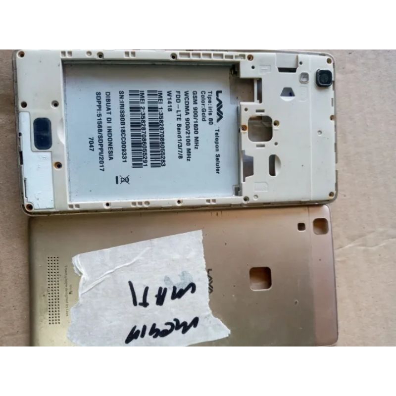 lcd Tc Hp Lava iris 80 Ori cabutan normal