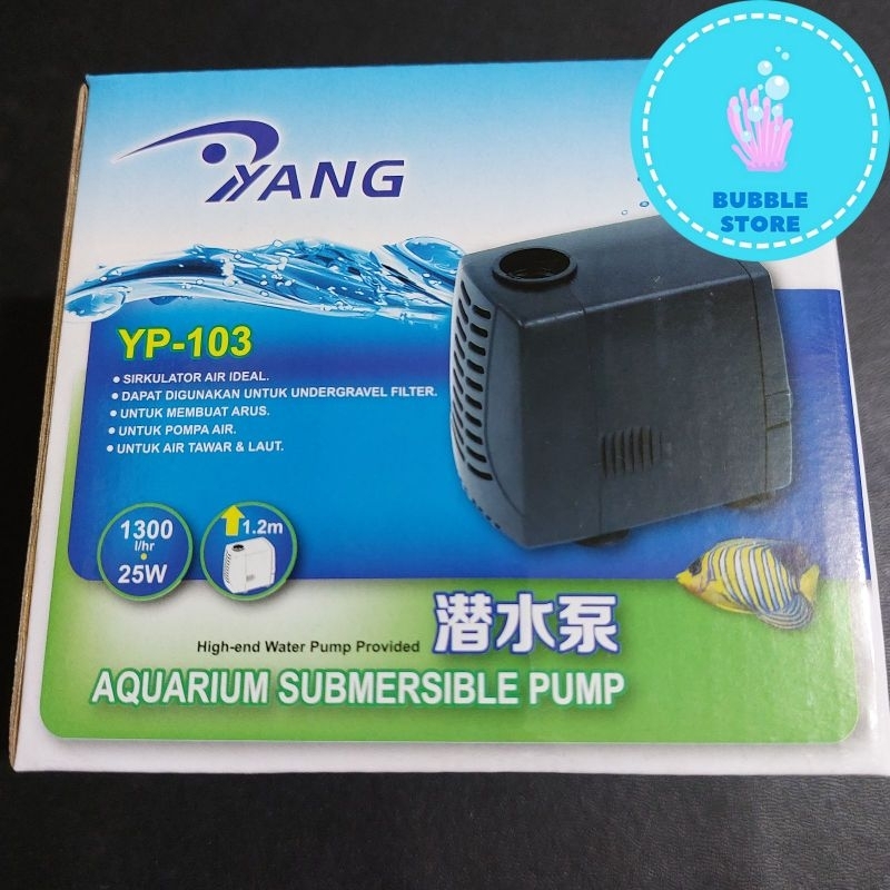 POMPA AKUARIUM YANG YP-103 / MESIN KOLAM YANG YP - 103 / MESIN AQUARIUM YANG YP 103 /  POND PUMP YAN