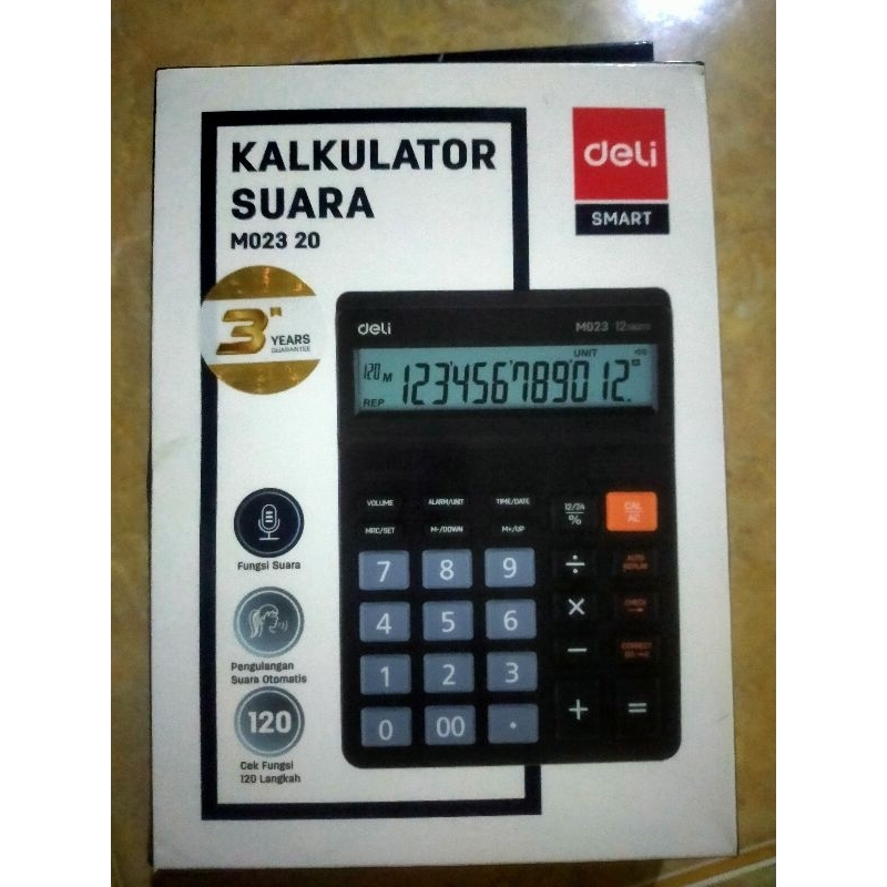

Deli Kalkulator 12 Digit M023 Black
