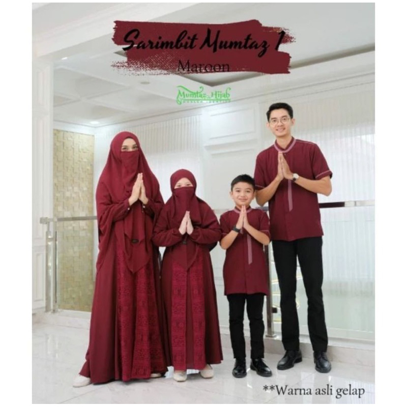[READY SIAP KIRIM]Gamis Dewasa Sarimbit by Mumtaz Hijab Gamis Terbaru Murah Free khimar Cadar