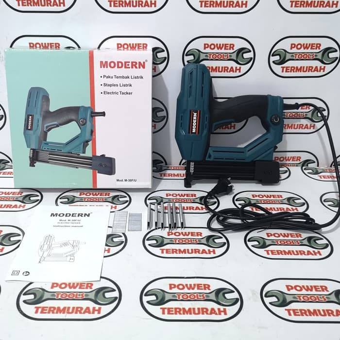 

GUN NAILER LISTRIK MODERN MESIN PAKU TEMBAK LISTRIK NAIL GUN TACKER