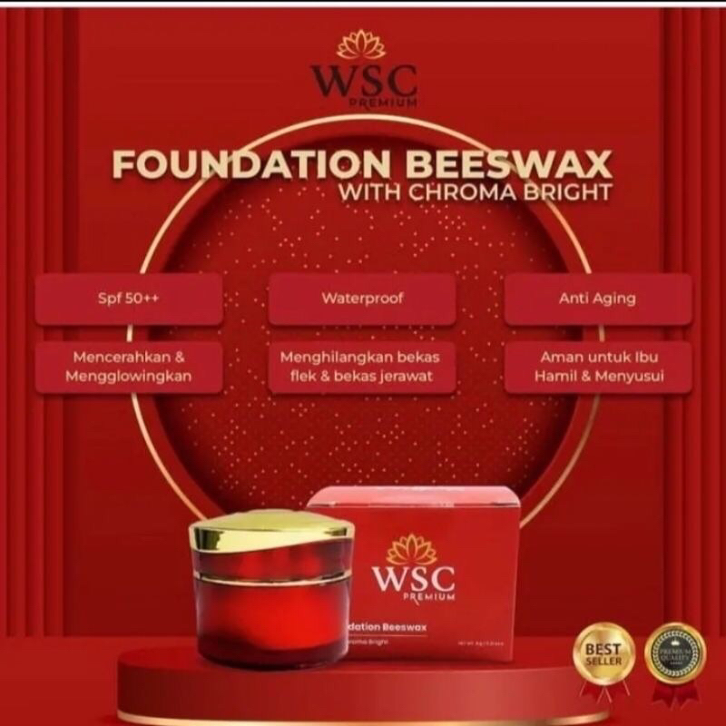 WSC FOUNDATION BEESWAX with CHROMA BRIGHT