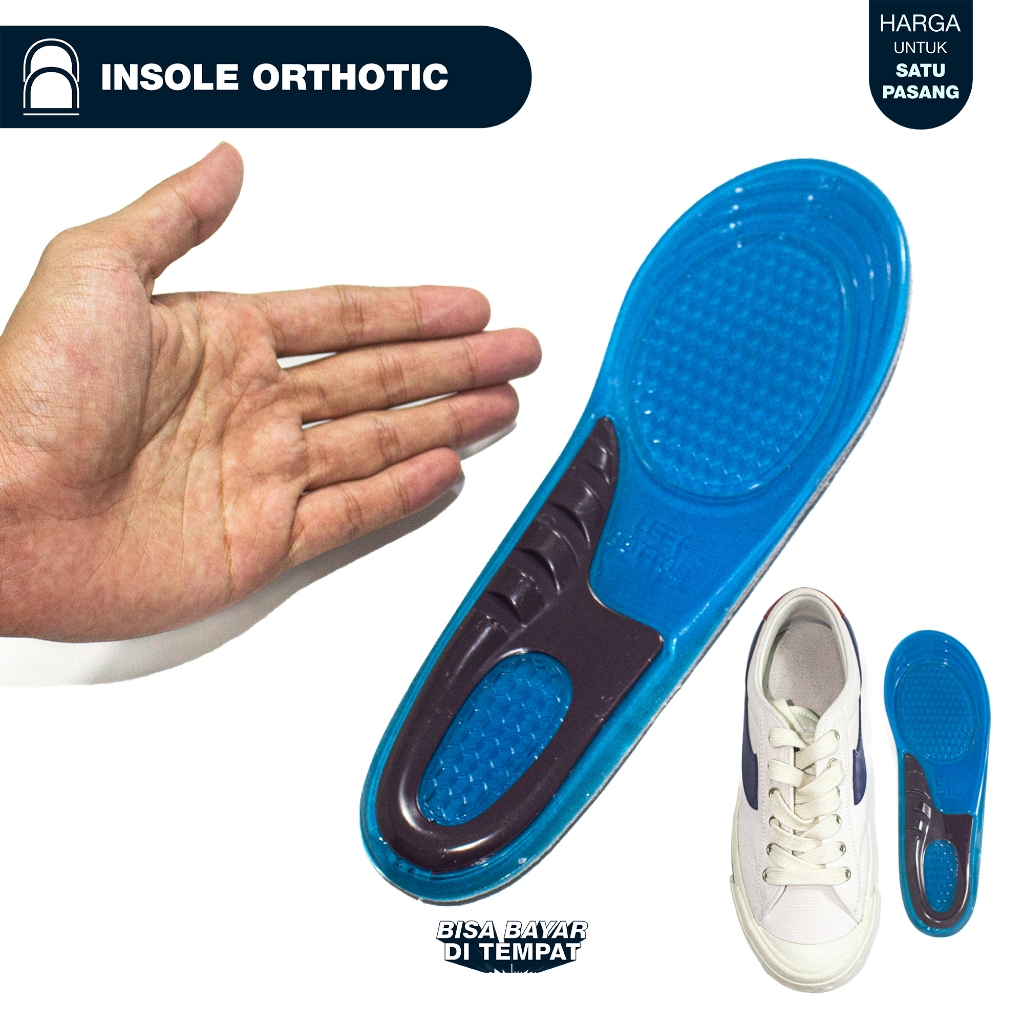 Insole Sepatu Pria Wanita Kebesaran Sol Sepatu Empuk Tebal