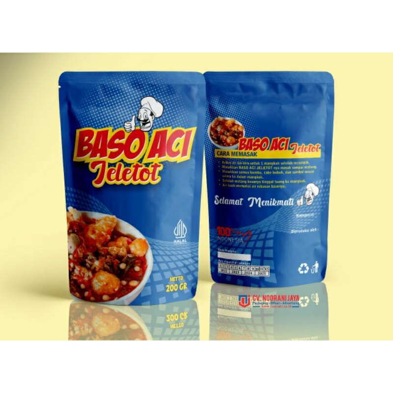 Sample Standing Pouch Printing Custom Kemasan Makanan