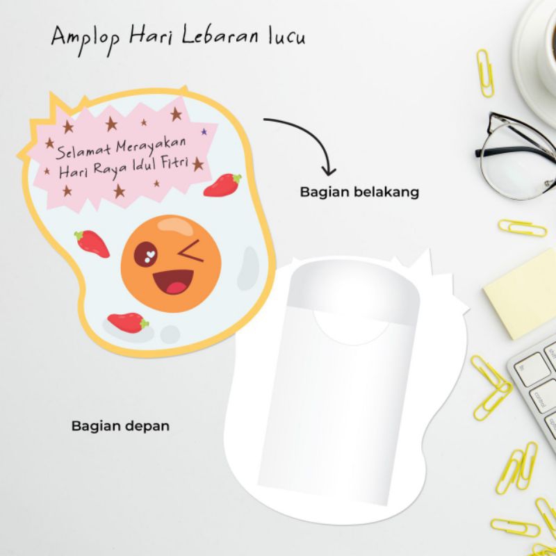 

Amplop Lebaran Lucu Kekinian Karakter Telur Ceplok