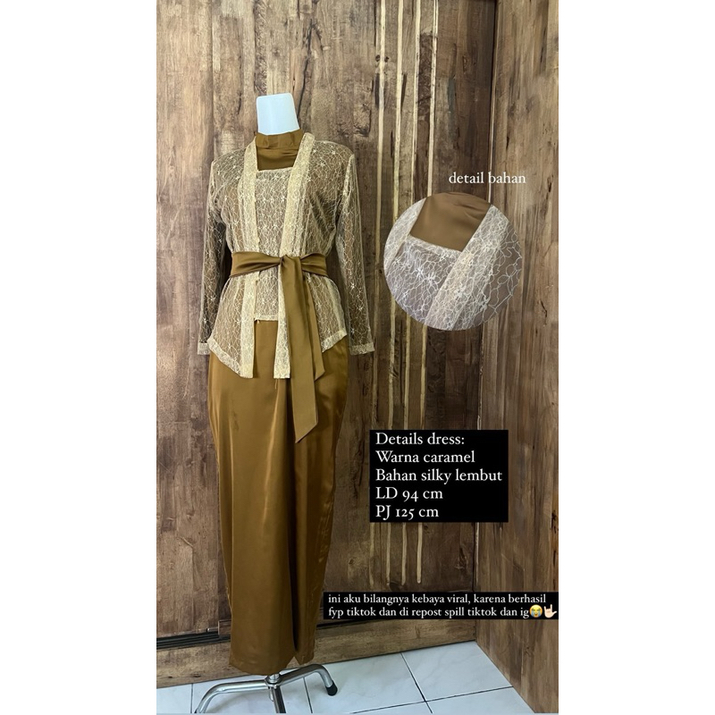 Preloved baju pesta dress gaun kebaya stelan